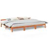 vidaXL Bedframe zonder matras 270x200 cm massief grenenhout wasbruin