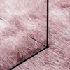 vidaXL Hoogpolig vloerkleed NAVARRA 130x200 cm polyester stoffig roze