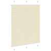 vidaXL Pliss&eacute; rolgordijn 105x100cm stofbreedte 104,4cm polyester cr&egrave;me