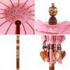 vidaXL Balinese Parasol Roze 95 x 95 x 260 cm