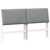 vidaXL Gestoffeerd hoofdbord Lichtgrijs 160 cm Massief grenenhout