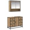 vidaXL Badkamermeubelset 2 st Artisan Eiken 80 x 33 x 60 cm