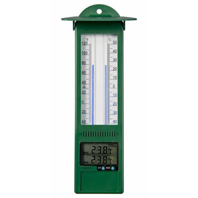 Nature Tuinthermometer min-max digitaal 9,5x2,5x24 cm