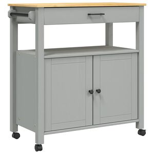 vidaXL Keukentrolley MONZA 84x40x88,5 cm massief grenenhout