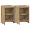 vidaXL Nachtkastjes 2 st Artisanaal eiken 40 x 30 x 60 cm Bewerkt hout