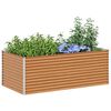 vidaXL Verhoogde plantenbak 195 x 100 x 68 cm Gegalvaniseerd staal