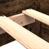vidaXL Bedframe zonder matras hout gerookt eikenkleurig 75x190 cm