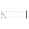 vidaXL Euro-hek met betonnen voetstuk 10 x 0,4 m PVC-Coated Staal Mesh