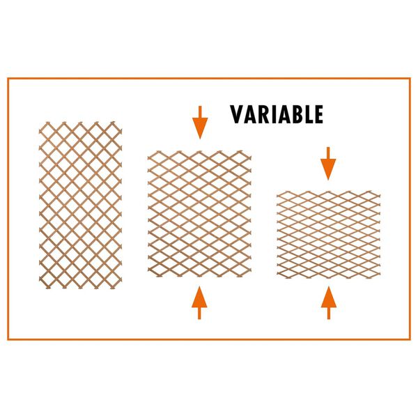 Nature Plantenklimrek 100x200 cm hout groen 6041704