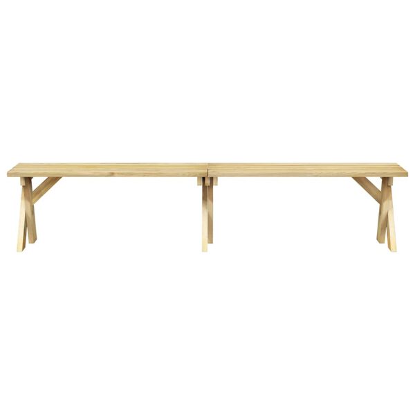 vidaXL 3-delige Tuinset ge&iuml;mpregneerd grenenhout