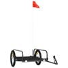vidaXL Fietstrailer 126x63x34 cm ijzer zwart
