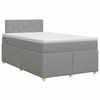 vidaXL Boxspringbed met matras Lichtgrijs 120 x 190 cm Stof