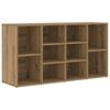 vidaXL Schoenenbank 103 x 30 x 54,5 cm Bewerkt hout Artisanaal eiken
