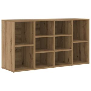 vidaXL Schoenenbank 103 x 30 x 54,5 cm Bewerkt hout Artisanaal eiken