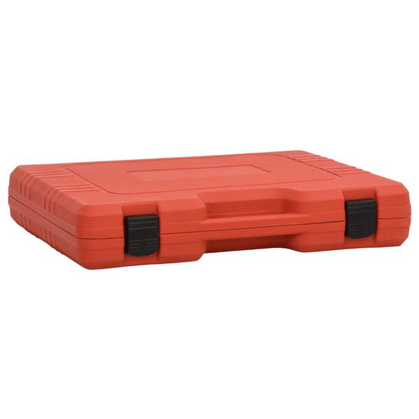 vidaXL Druktester voor koelsysteem 52x40,5x9,5 cm rood
