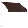 vidaXL Handmatig uitschuifbare luifel Bruin 250 cm
