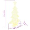 vidaXL Kerstboom met 160 LED Warmwit 150 cm Acryl