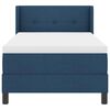 vidaXL Boxspringbed met matras met matras Blauw 90 x 200 cm