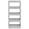 vidaXL Boekenkast/kamerscherm 60x30x135 cm bewerkt hout betongrijs