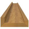 vidaXL Wandplank met plank 4 pcs Beige 115 x 9 x 3 cm Bewerkt hout