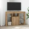 vidaXL Hoek LED TV Kast Artisan Eiken 100x40x68cm Bewerkt hout