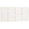 vidaXL Hoofdbord wandmontage 146x3x63 cm massief grenenhout wit