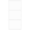 vidaXL Schuifdeur 90x205 cm gehard glas en aluminium wit