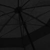 vidaXL Paraplu 130 cm zwart