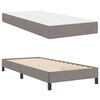 vidaXL Boxspringbed met matras Taupe 90 x 200 cm Stof
