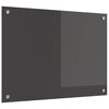 vidaXL Keukenachterwand Donkergrijs 70 x 50 cm gehard glas