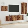 vidaXL TV-kast Wandgemonteerd 4 pcs Oud Hout Bewerkt hout