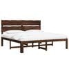 vidaXL Tweepersoonsbed met hoofdeinde ROSTOCK Donkerbruin 180 x 200 cm