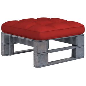 vidaXL Tuinhocker pallet ge&iuml;mpregneerd grenenhout grijs