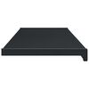 vidaXL Raamsokkel Anthraciet met Houtnerf 160 x 20 x 4,5 cm PVC