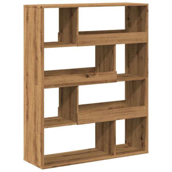 vidaXL Kamerscherm 100x33x125,5 cm bewerkt hout artisanaal eikenkleur