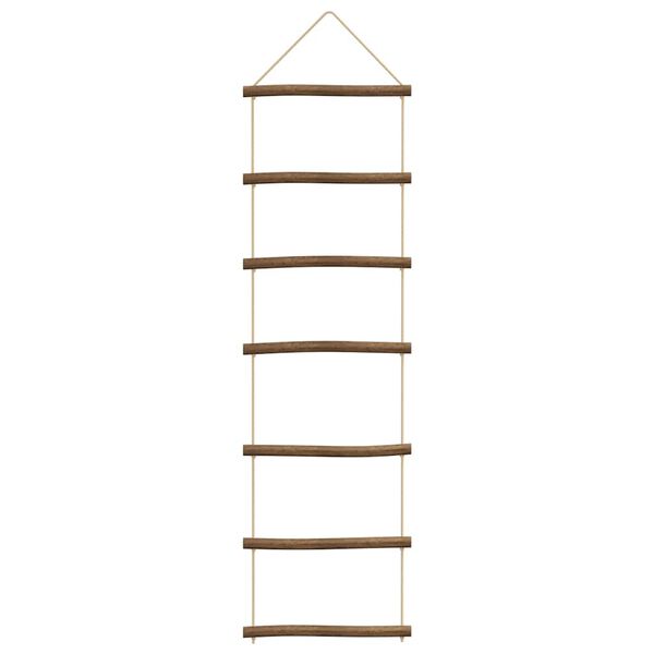 vidaXL Wanddecoraties laddervormig 2 st 30x100 cm naturel tak