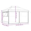 vidaXL Partytent Groen 279 x 410 x 315 cm Oxford Stof