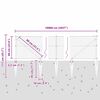 vidaXL Afrasteringspaal Grijs 100 x 0,6 m (36 mm gaas) Staal en PVC