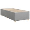 vidaXL Bedframe zonder matras 90x190 cm stof lichtgrijs