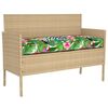 vidaXL Pallet Kussen Set Bloemen 2 pcs Tropisch jungle 150 x 40 x 8 cm