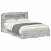 vidaXL Bedframe met opslag Betongrijs 150 x 200 cm Bewerkt hout