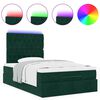 vidaXL Ottoman bed met matrassen en LED's 120x190cm fluweel