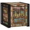vidaXL Opbergbox met opslag 50 x 50 x 50 cm Massief Gerecycled Hout