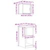 vidaXL Garagekasten 2 st bewerkt hout betongrijs