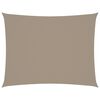 vidaXL Zonnescherm rechthoekig 3,5x4,5 m oxford stof taupe