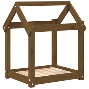vidaXL Hondenmand 61x50x70 cm massief grenenhout honingbruin