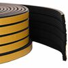vidaXL Zelfklevende raamafdichting Zwart 15 x 8 mm 12 m EPDM-schuim