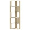 vidaXL Boekenkast 5-laags hoek 50x50x179 cm bewerkt hout sonoma eiken