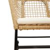 vidaXL 7-delige Tuinset met kussens poly rattan glas bruin