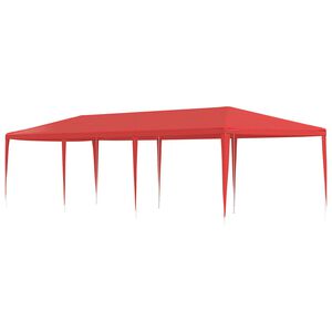 vidaXL Partytent Rood 900 x 300 x 255 cm PE en staal